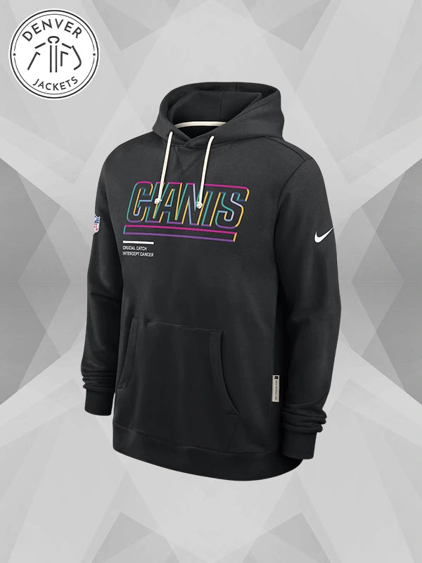Nike Crucial Catch 2025 New York Giants Hoodie Sweatshirt