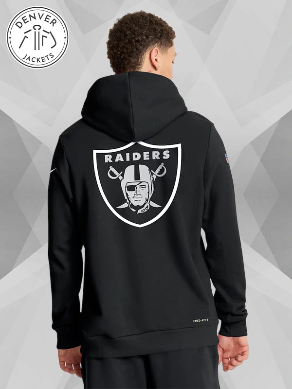 Nike Dri Fit Crucial Catch 2025 Las Vegas Raiders Cancer Sweatshirt