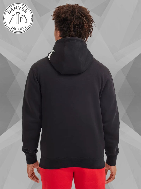Nike Ja Morant Men's Fleece Basketball Black Hoodie