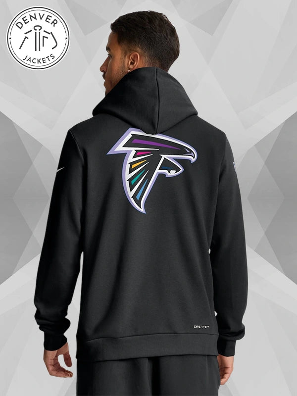 Nike NFL 2025 Crucial Catch Atlanta Falcons Cancer Sweatshirt