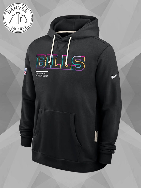 Nike NFL 2025 Crucial Catch Buffalo Bills Hoodie In Black