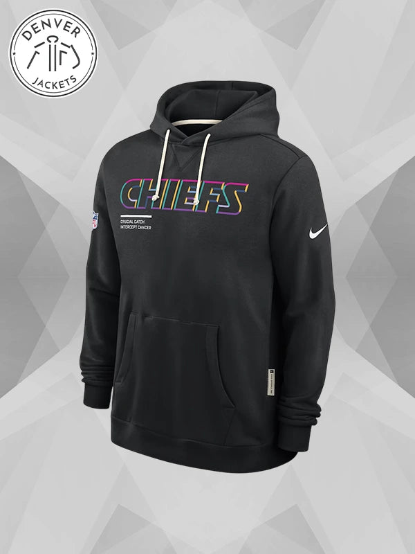 Nike NFL 2025 Crucial Catch Kansas City Chiefs Hoodie In Black
