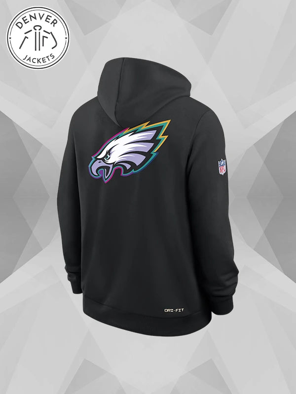 Nike Sideline Standard Dri Fit Cancer Awareness Crucial Catch Hoodie 2025