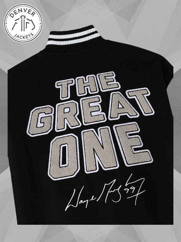 OVO Gretzky The Great One Varsity Black Jacket
