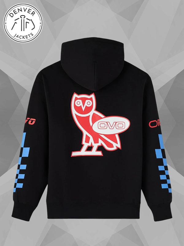 OVO x Red Bull Racing Black Finish Line Hoodie