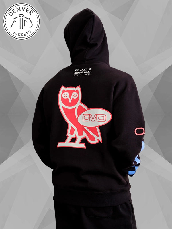 OVO x Red Bull Racing Finish Line Hoodie Black