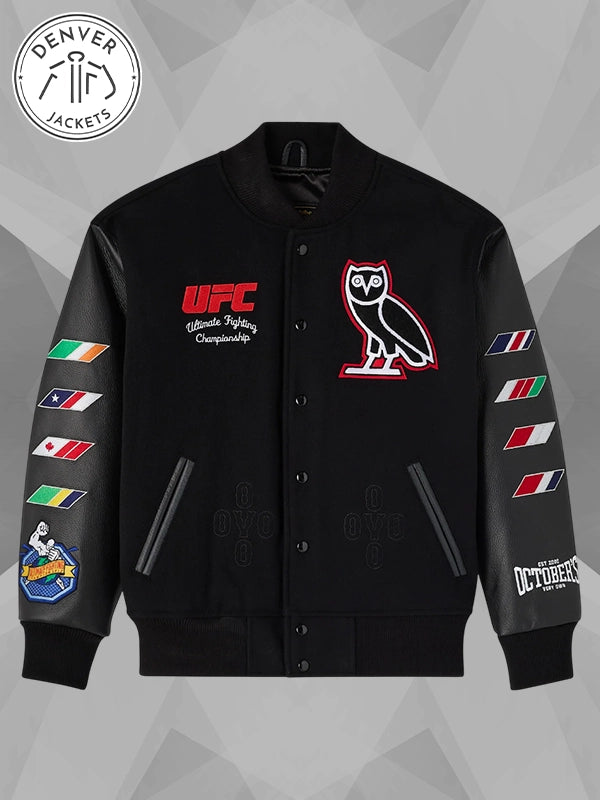 OVO x UFC Championship Varsity Jacket