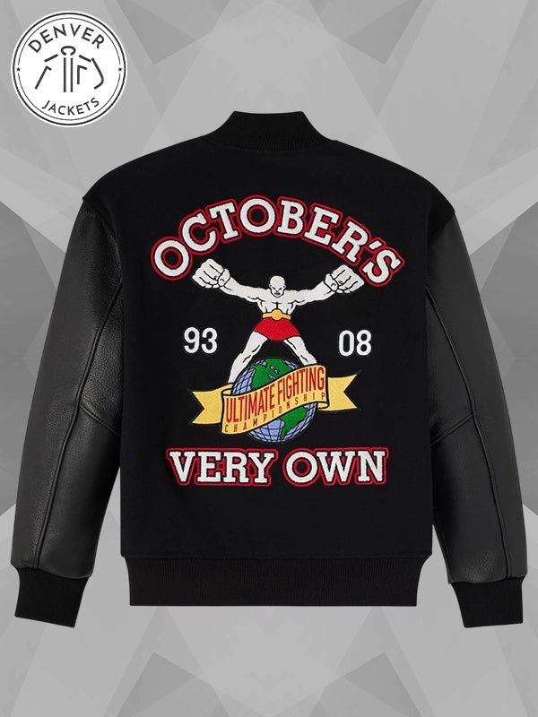 OVO x UFC Championship Varsity Jacket Black
