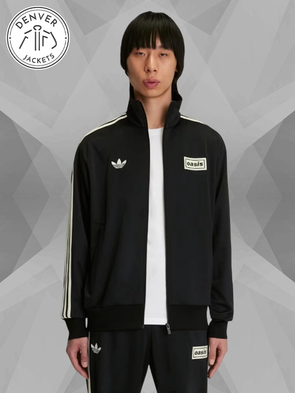 Oasis Adidas Track Jacket Black