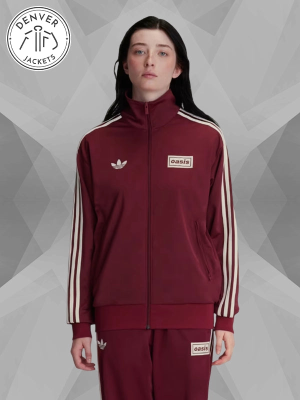 Oasis x Adidas Track Jacket Maroon