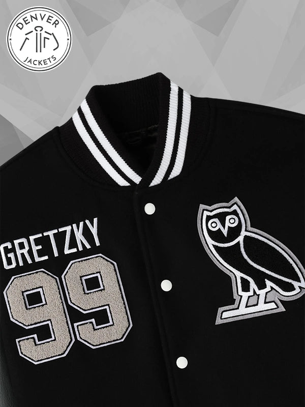 October's Very Own Gretzky The Great One Varsity Jacket