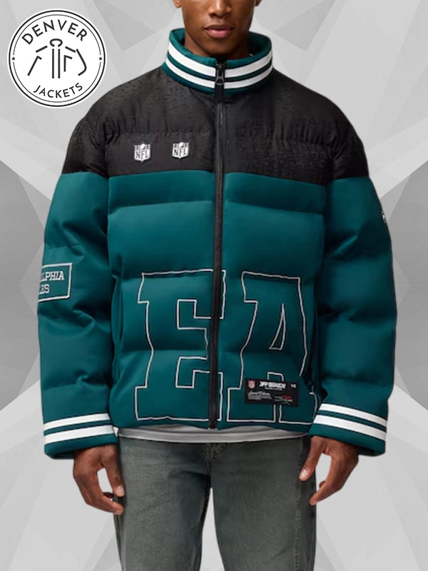 Off Season x Philadelphia Eagles Green Puffer Jacket