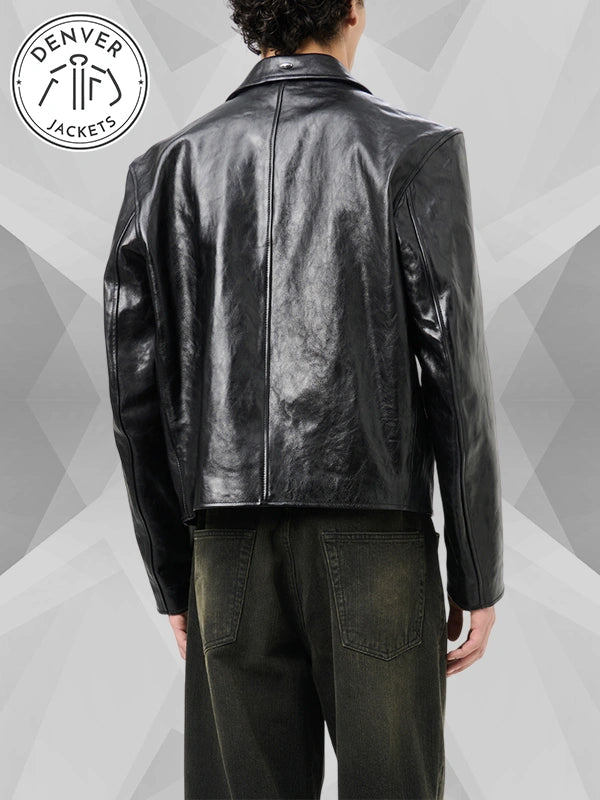 Our Legacy Black Leather Mini Jacket