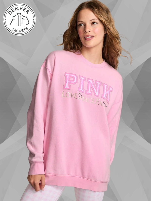PINK x LoveShackFancy Crew Sweatshirt