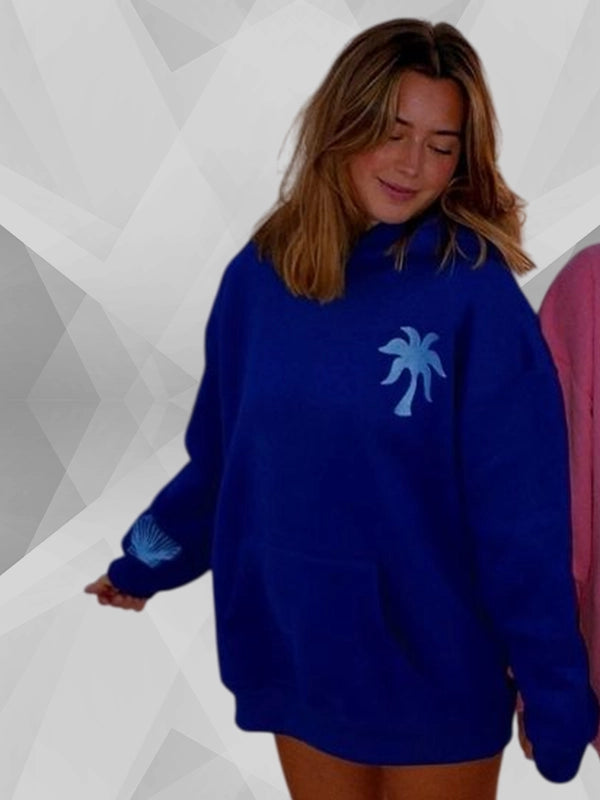 PPP Hawaii Hibiscus Hoodie Blue