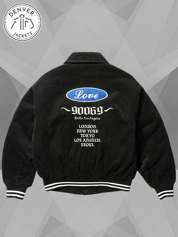 Palace Love Black Varsity Jacket