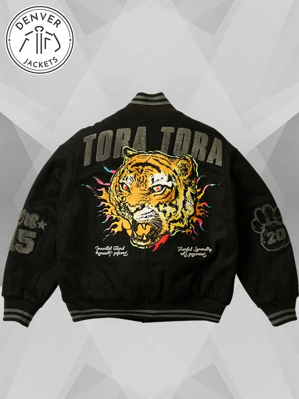 Palace Tora Tora Varsity Jacket Black