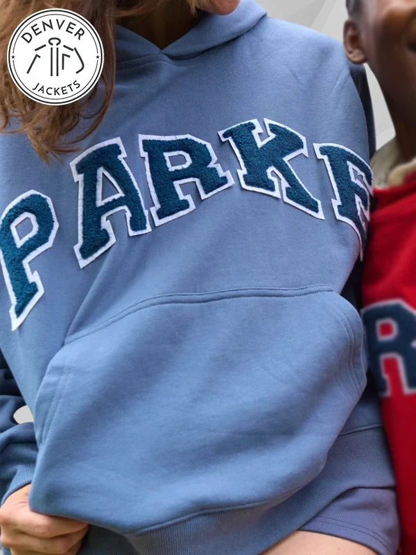 Parke Chenille Varsity Hoodie Blue