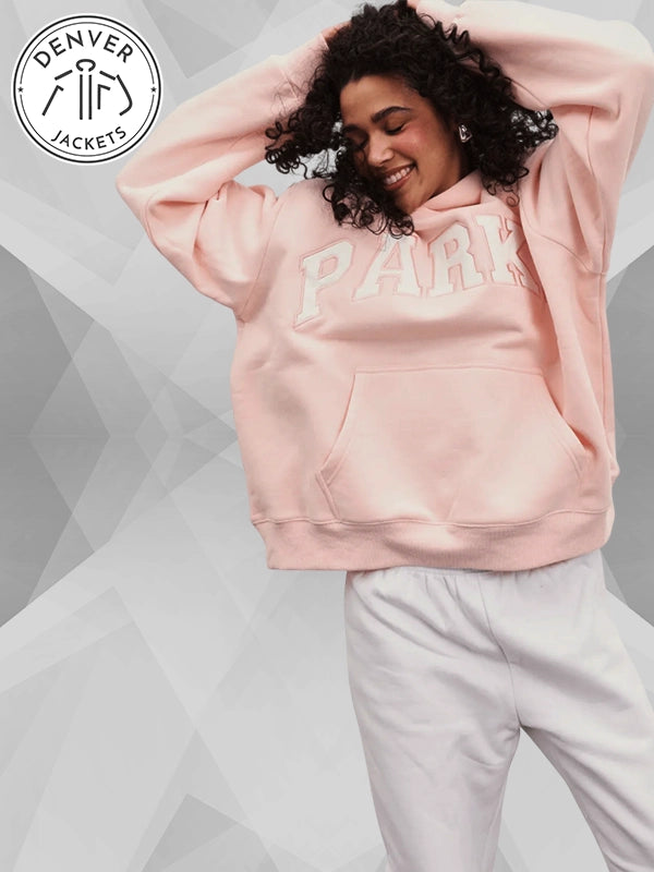 Parke Chenille Varsity Pink Hoodie