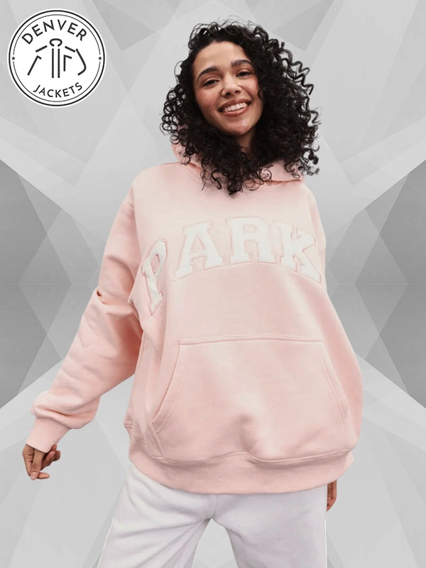 Parke Varsity Hoodie Sweatshirt Pink