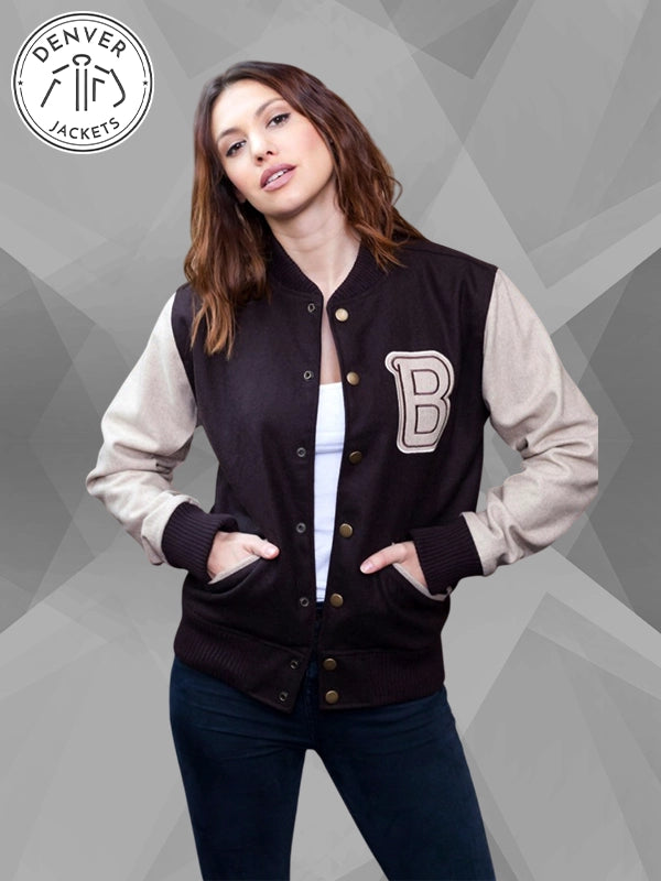Payday 2 Hotline Miami Varsity Jacket Brown