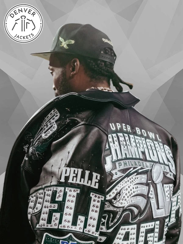 Pelle Pelle 2025 Philadelphia Eagles Championship Leather Jacket