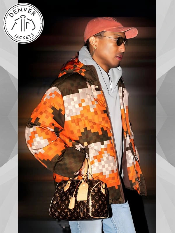 Pharrell Williams Louis Vuitton Printed Puffer Jacket