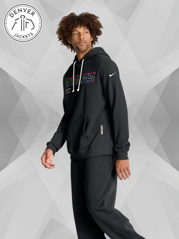 Philadelphia Eagles Cancer Sweatshirt 2025 Crucial Catch