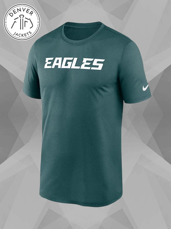Philadelphia Eagles Nike Legend Wordmark T Shirt Green