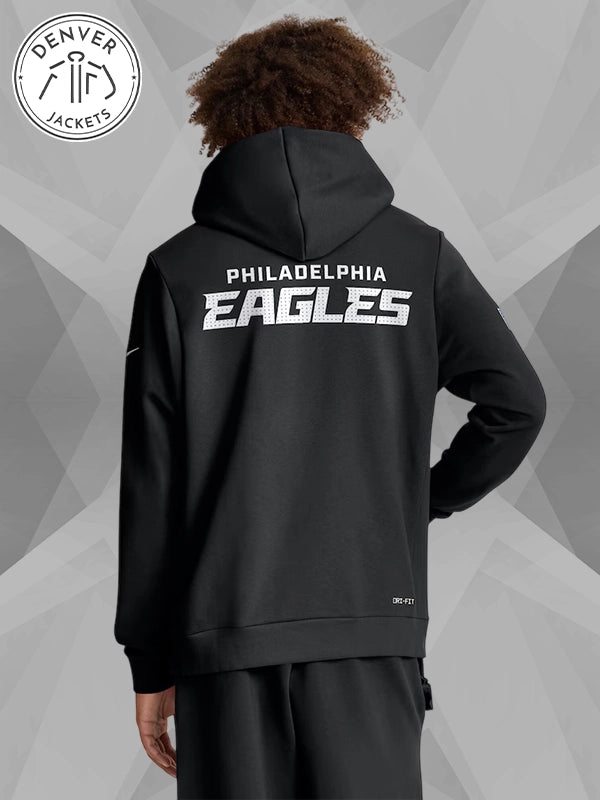 Philadelphia Eagles Sideline Initial Home Hoodie Black