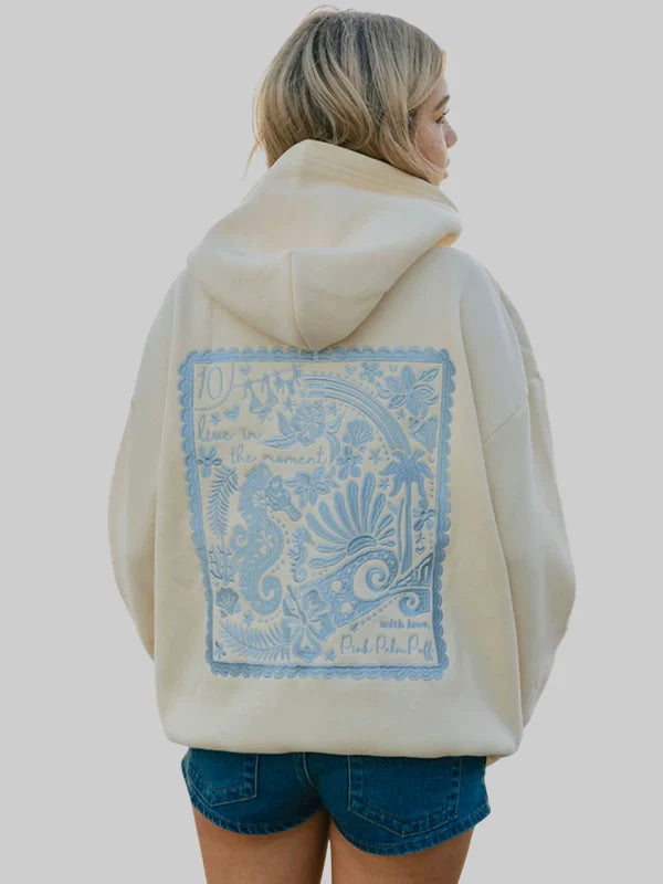 PPP X 엠브리 라이브 인 더 모먼트 후드 티셔츠