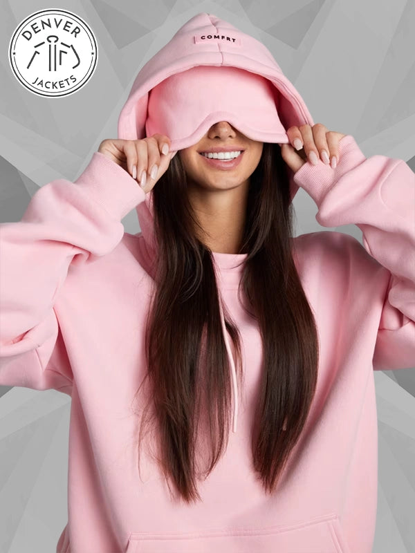 Pink Comfort Airplane Hoodie