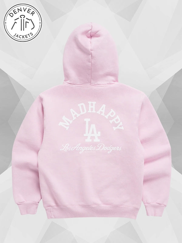 Pink Los Angeles Dodgers Hoodie Madhappy