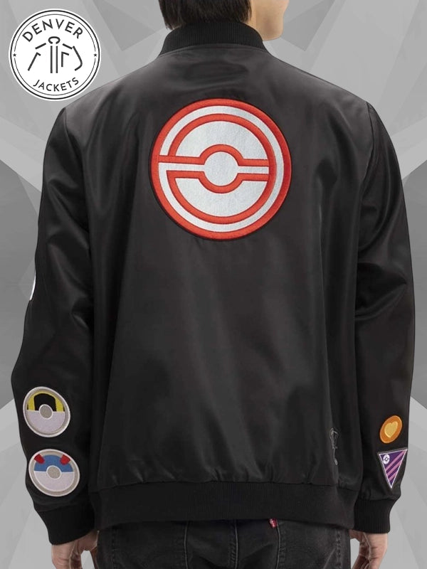 Pokemon Go Level 50 Patch Black Bomber Jacket