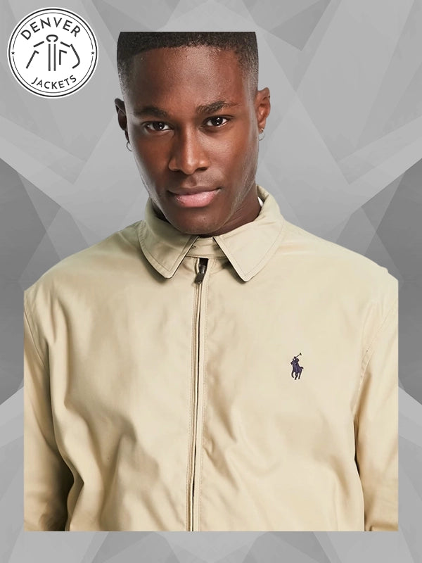 Polo Ralph Lauren Harrington Beige Cotton Jacket