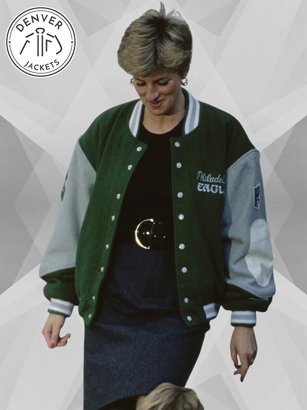 Princess Diana Philadelphia Eagles Bomber Jacket