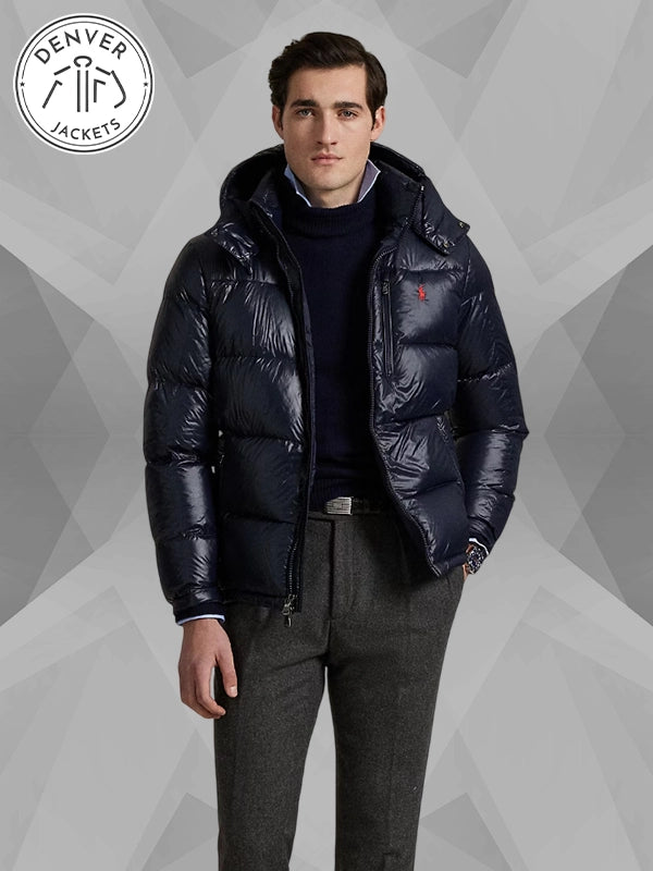 RRL Puffer Jacket Blue