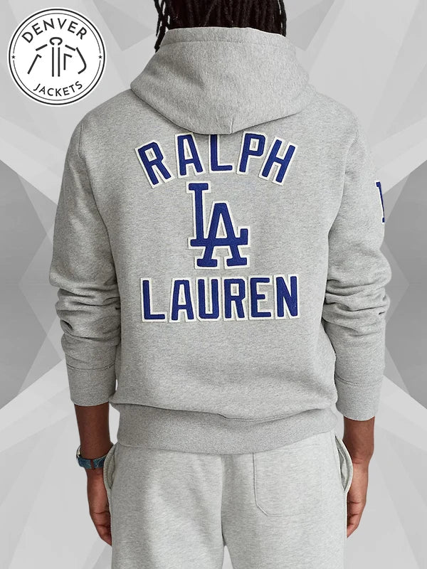 Ralph Lauren LA Dodgers Hoodie Grey