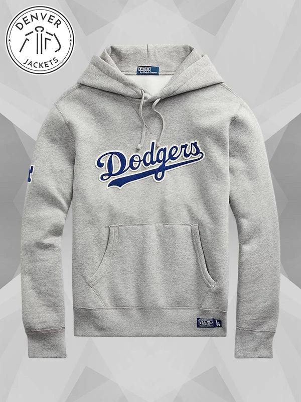 Ralph Lauren Los Angeles Dodgers Hoodie Grey
