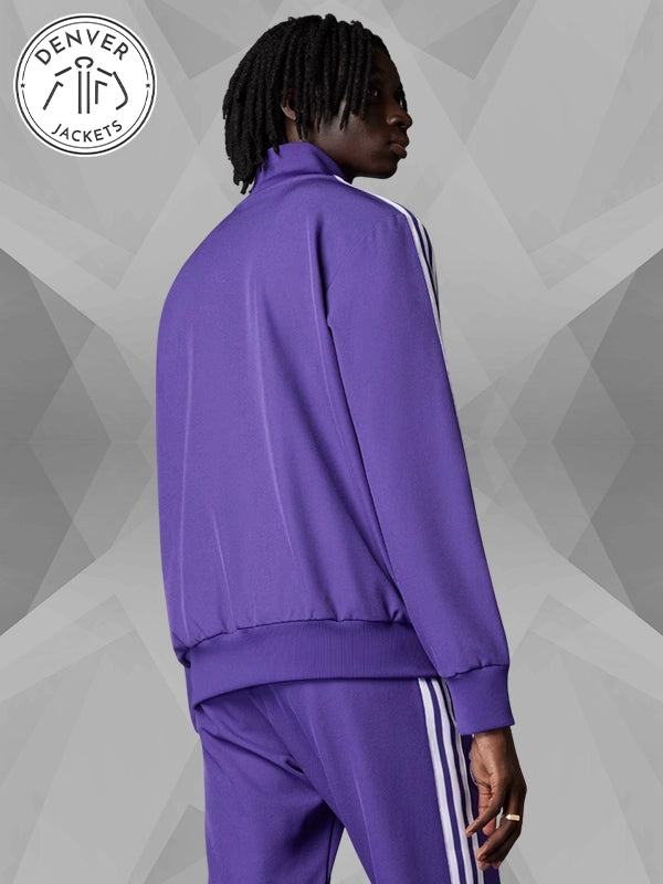 Real Madrid Adidas Terrace Icons Purple Track Jacket 24-25