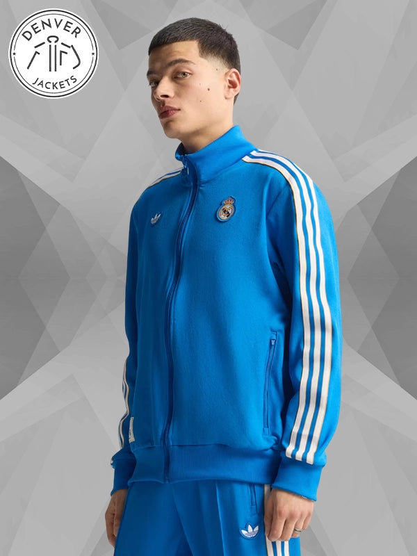 Real Madrid Adidas Terrace Icons Track Jacket Blue