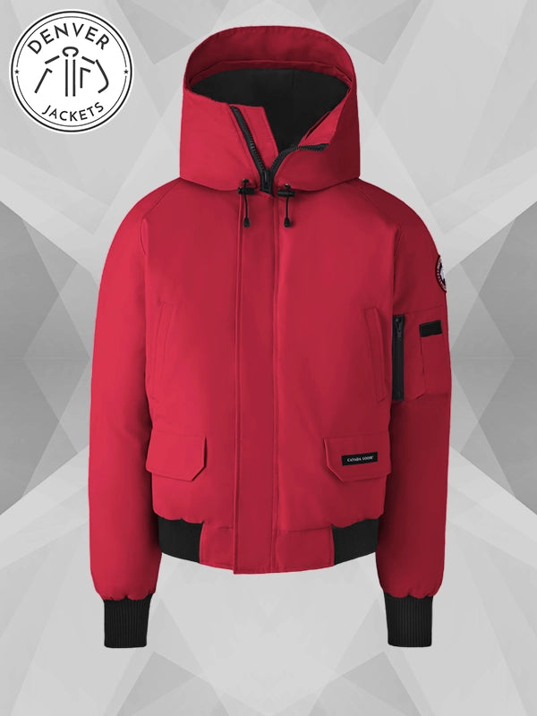 Red Canada Goose Bomber Jacket Women