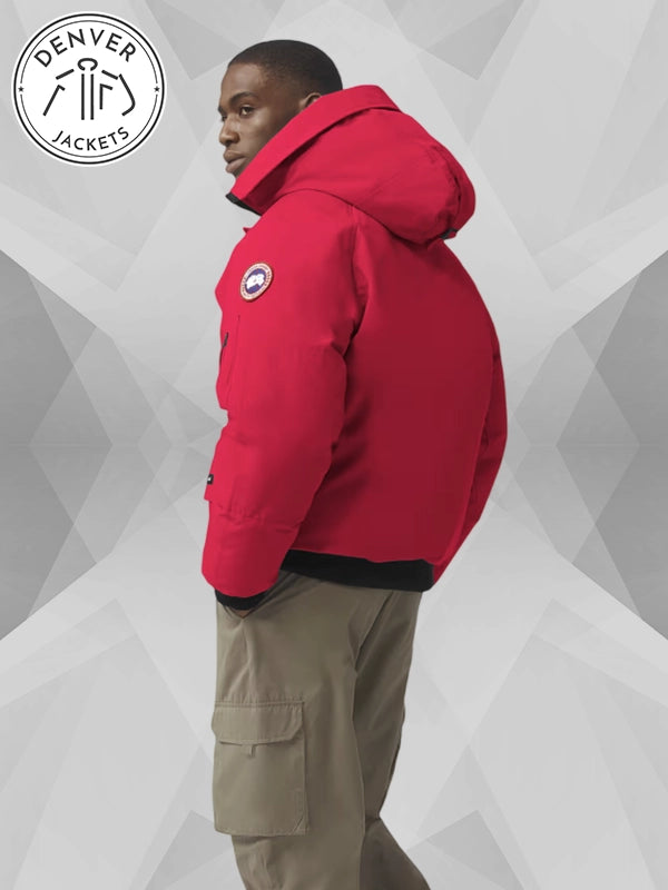 Red Canada Goose Jacket Bomber