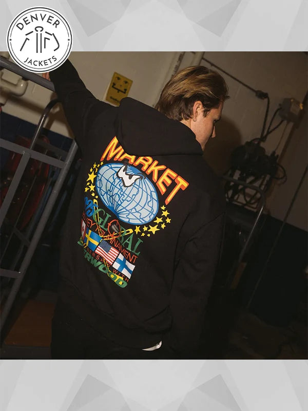 SHERWOOD GLOBAL x MARKET HOODIE Black