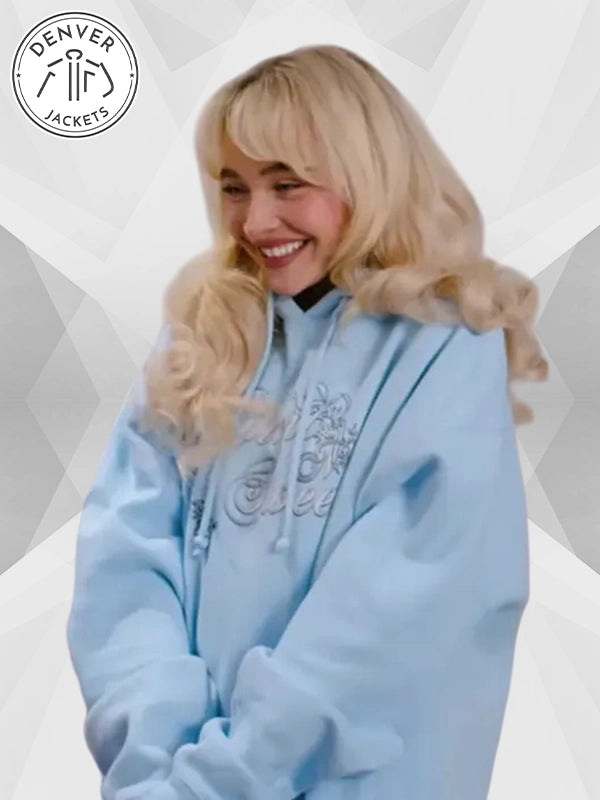 Sabrina Carpenter Short n Sweet Hoodie Sky Blue