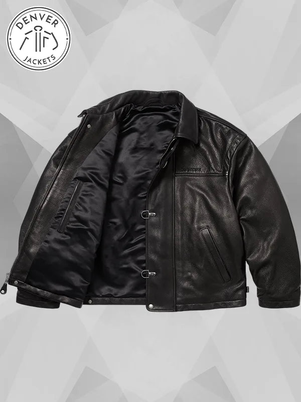 Schott NYC x Supreme Leather Jacket Black
