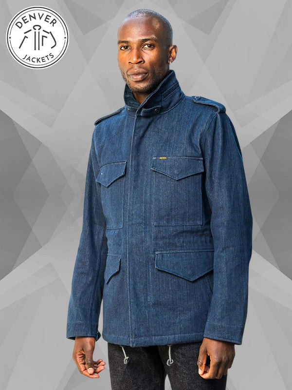 Self Edge Iron Heart 16oz Natural Indigo Selvedge Denim M65 Field Jacket