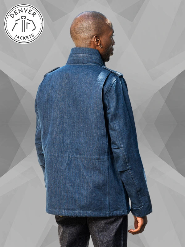 Self Edge Iron Heart M65 Field Denim Jacket Indigo