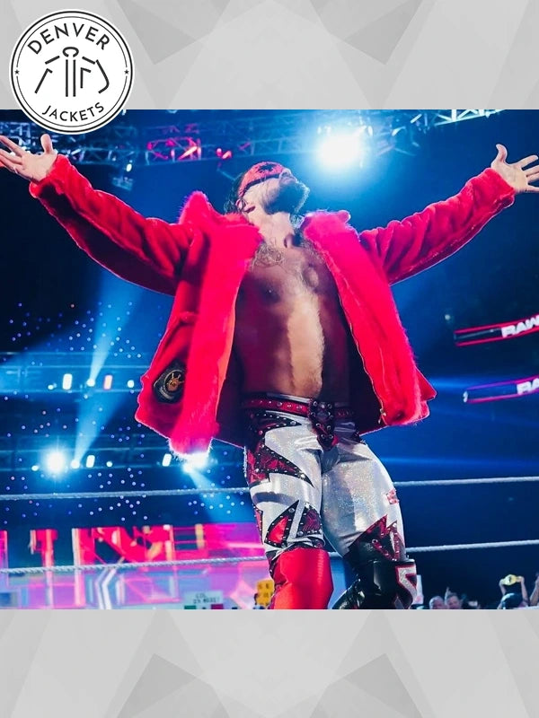 Seth Rollins Faux Fur Red Jacket