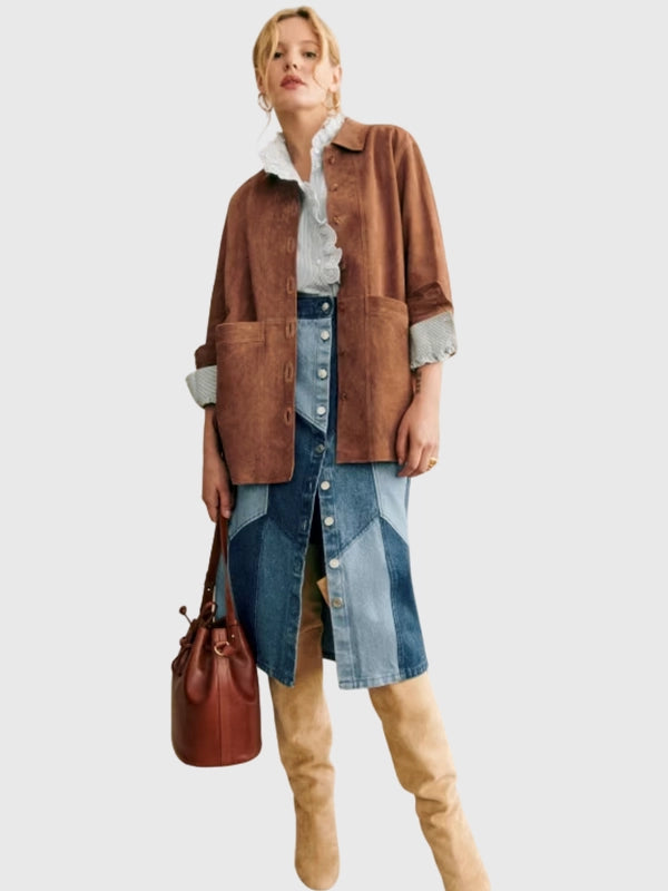 Sezane Will Suede Jacket